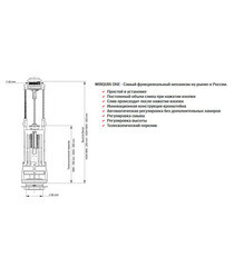 Клапан сливной Wirquin One двухрежимный кнопка пластик хром (10975009) - фото 2
