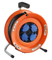 Изображение товара Удлинитель UNIVersal с заземлением 50 м на катушке 3,5 кВт 4 розетки КГ 3х1,5 кв.мм IP44