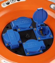 Удлинитель UNIVersal с заземлением 50 м на катушке 3,5 кВт 4 розетки КГ 3х1,5 кв.мм IP44 - фото 3