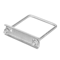 Крепление сетки/секции заборной к столбам 60х60 мм оцинкованное (3 шт.) - фото 3