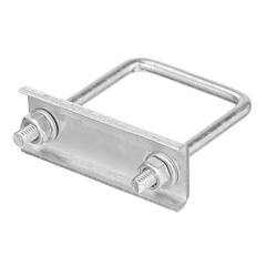 Крепление сетки/секции заборной к столбам 40х40 мм оцинкованное (3 шт.) - фото 4