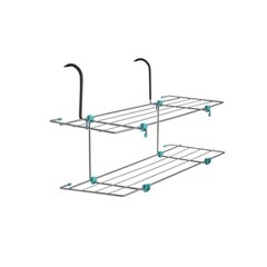Сушилка для белья на батарею Nika двухъярусная 65x23,5x36 см (СБ6-65)