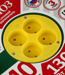 Удлинитель Союз без заземления 40 м на катушке 1,3 кВт 4 розетки ПВС 2х0,75 кв.мм IP20 - фото 5