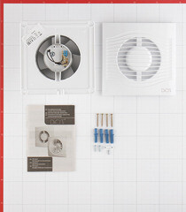 Вентилятор осевой DiCiTi Slim 4C 150х150 мм d100 мм белый - фото 4