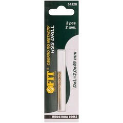 Сверло по металлу HSS Fit 2 мм (34320) (2 шт.)
