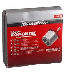 Набор коронок Matrix по кафелю d33-83 мм (5 шт.) - фото 3