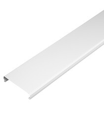 Рейка сплошная Омега 100АТ 4 м белая матовая - фото 1