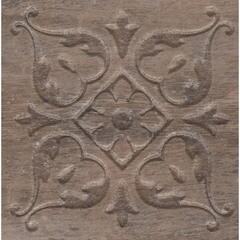Керамогранит Kerama Marazzi Вставка Браш Вуд коричневый темный 99х99 мм