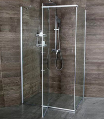 Душевой уголок Erlit Comfort хром 120х90х200 см прямоугольник стекло прозрачное 6 мм (ER10112H-С1) - фото 3