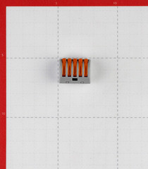 Клемма на 5 проводов Wago 0,08-2,5 кв.мм с рычажками без пасты (40 шт.) (222-415/2652) - фото 3