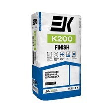 Шпатлевка гипсовая ЕК K200 Финиш белая 20 кг