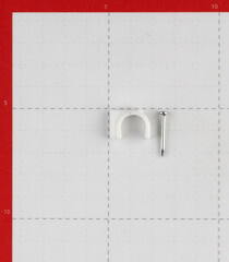 Скобы для крепления кабеля круглые Rexant 12 мм полиэтиленовые белые (50 шт.) (07-4012) - фото 5