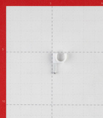 Скобы для крепления кабеля круглые Rexant 8 мм полиэтиленовые белые (50 шт.) (07-4008) - фото 5