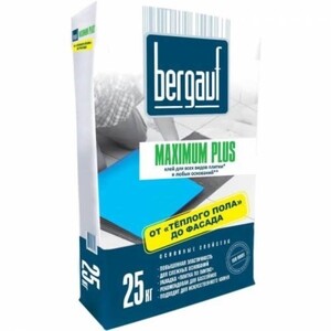 Клей для плитки Bergauf Maximum Plus для облицовки сложных поверхностей (класс С1) 25 кг