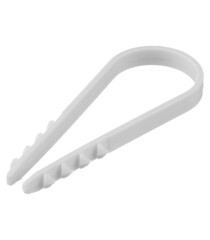 Дюбель-хомут для круглого кабеля Tech-Krep 19-25 мм белый (100 шт.) - фото 1