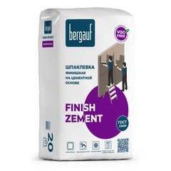 Шпаклевка цементная Bergauf Finish Zement финишная 20 кг
