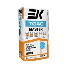 Легкая гипсовая штукатурка для ручного нанесения EK TG40 Master