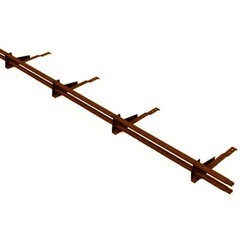 Снегозадержатель трубчатый Borge 3 м оксид красный RAL 3009