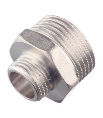 Изображение товара Ниппель переходной Stout 1 НР(ш) х 1/2 НР(ш) латунный (SFT-0004-000112)