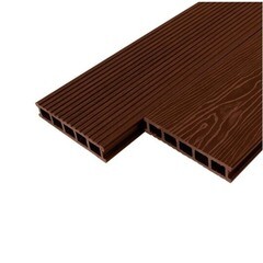 Доска террасная RusDecking Tehno Crown 3D 32х165х6000 мм ДПК тик