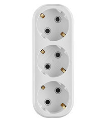 Разветвитель 3 розетки UNIVersal 16 А 230 В 3,5 кВт белый (А303)