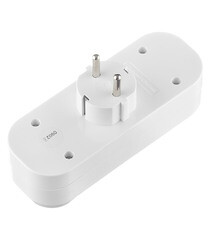 Разветвитель 3 розетки UNIVersal 16 А 230 В 3,5 кВт белый (А303) - фото 2