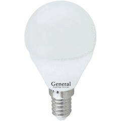 Лампа светодиодная General шар E14 10 Вт 4500K 45х80 мм