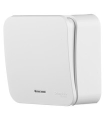 Выключатель Systeme Electric Blanca одноклавишный накладной белый с подсветкой (BLNVA101111) - фото 2