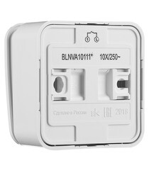 Выключатель Systeme Electric Blanca одноклавишный накладной белый с подсветкой (BLNVA101111) - фото 3