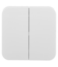 Выключатель Systeme Electric Blanca двухклавишный накладной белый (BLNVA105011)