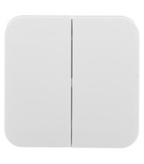 Выключатель Systeme Electric Blanca двухклавишный накладной белый (BLNVA105011) - фото 1