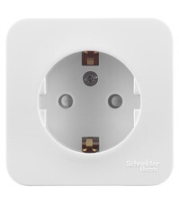 Розетка Systeme Electric Blanca накладная белая со шторками (BLNRA011111)