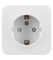 Розетка Systeme Electric Blanca накладная белая со шторками (BLNRA011111) - фото 1