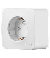 Розетка Systeme Electric Blanca накладная белая со шторками (BLNRA011111) - фото 2