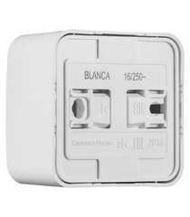 Розетка Systeme Electric Blanca накладная белая со шторками (BLNRA011111) - фото 5