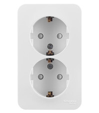 Розетка Systeme Electric Blanca накладная белая со шторками (BLNRA011211)