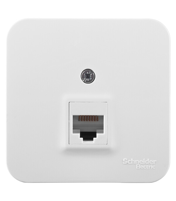 Изображение товара Розетка компьютерная Systeme Electric Blanca RJ45 открытая IP20 белая