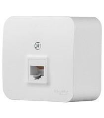 Розетка компьютерная Systeme Electric Blanca накладная белая RJ45 (BLNIA045001) - фото 5