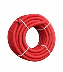 Изображение товара Труба двустенная гофрированная ПНД/ПВД d63/52 мм SN6 с протяжкой бухта 50 м