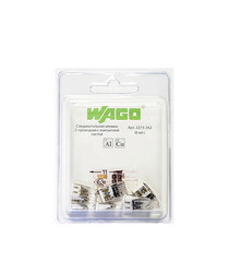 Клемма на 2 провода Wago 2273-242 0,5-2,5 кв.мм самозажимная с пастой (6 шт.) (2585/2273-242) - фото 1