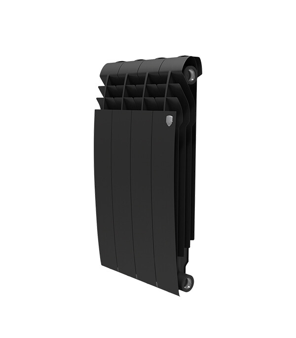 Изображение товара Биметаллический радиатор Royal Thermo BiLiner Noir 500 мм 4 секции Черный