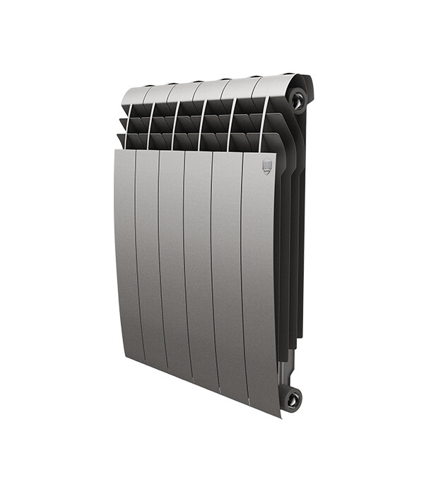 Изображение товара Биметаллический радиатор Royal Thermo BiLiner Silver Satin 6 секций 500 мм