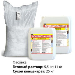 Антисептик Норт Миг-09 огнебиозащитный бесцветный 25 кг