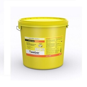 Краска водно-дисперсионная фасадная Weber.Tonsilikat силикатная белая основа А 25 кг
