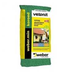 Штукатурка цементная Weber Min Koroed фасадная 2 мм 25 кг (1010283)