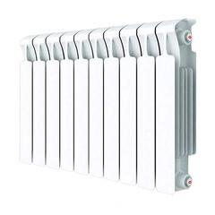 Радиатор биметаллический Rifar Monolit Ventil MVR 500 мм 10 секций 3/4 нижнее правое подключение белый - фото 1