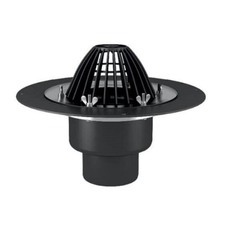 Воронка Termoclip d110 мм для плоской кровли черная