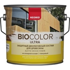 Антисептик Neomid Biocolor Ultra декоративный для дерева бесцветный 2,7 л