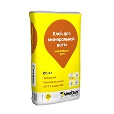 Клей для минеральной ваты и пенополистирола Vetonit Weber Therm MW 25 кг