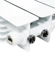 Радиатор биметаллический Rifar Monolit Ventil MVR 500 мм 6 секций 3/4 нижнее правое подключение белый - фото 2